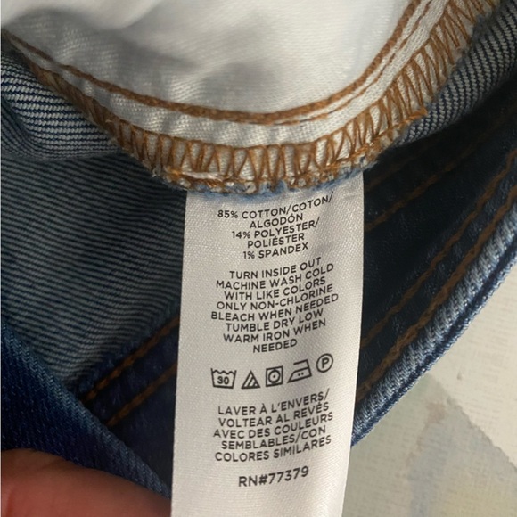 Ann Taylor Weekend A line Womens Denim Mini skirt size 0 - Picture 7 of 9